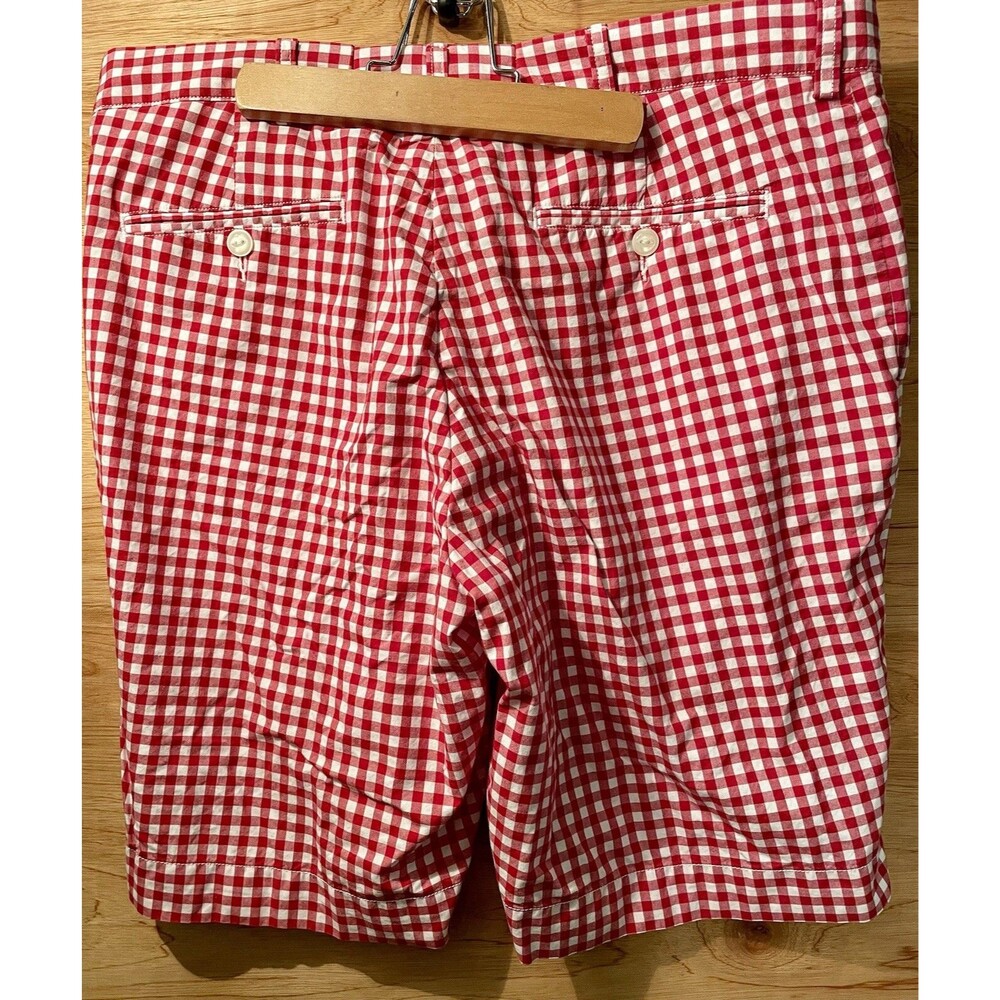 Polo Ralph Lauren Shorts Men’s Size 35 Red Checkerboard Lightweight - Picture 2 of 5